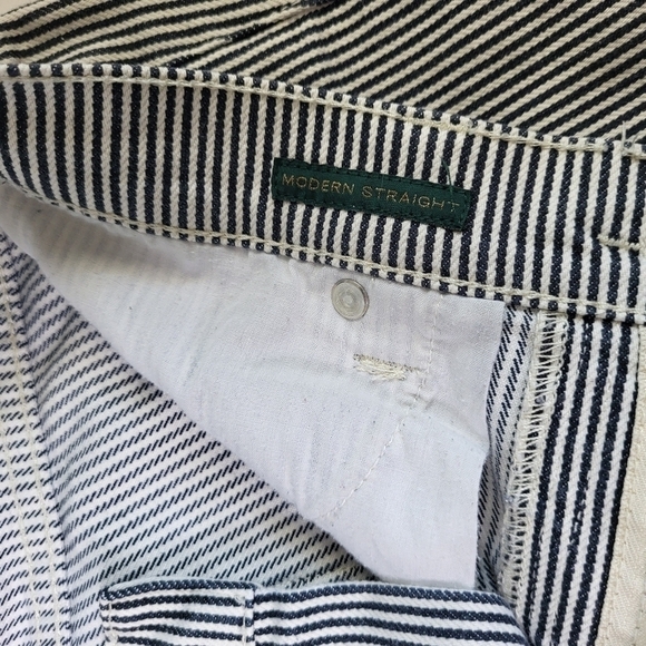 LRL Ralph Lauren Stripped Pants. Modern Straight 6P Petite. - Picture 11 of 12